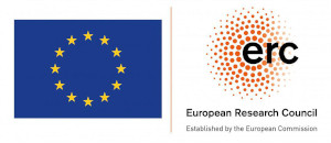 European Research Council logo + EU flag