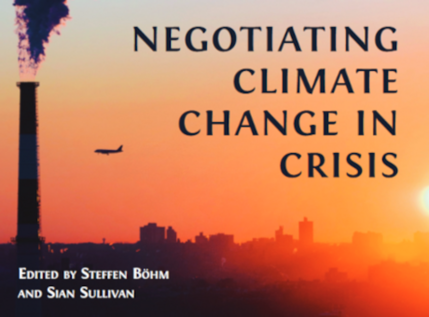 Book cover Negotiating Climate Change in Crisis 2021