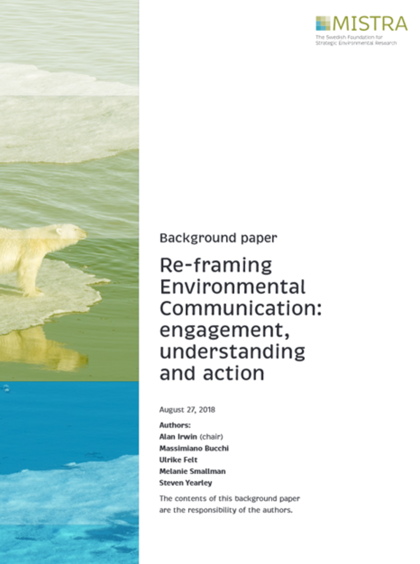 Cover page Paper Re-Framing Environmental Communication