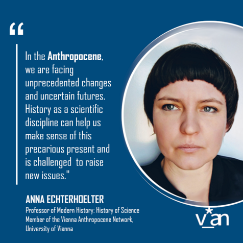 Image featuring a quote by and photograph of VAN member Anna Echterhölter