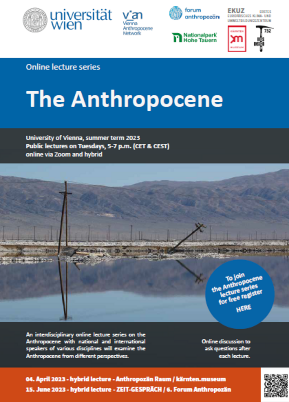 Teaser for the Anthropocene online lecture series 2023