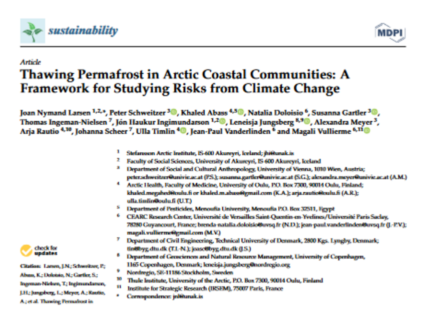 Article preview Thawing Permafrost 2021